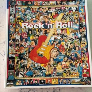 White Mountain Rock 'n' Roll Puzzle 1000 Piece with Poster